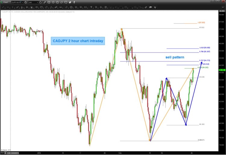 cadjpy elliott wave chart price target february 29