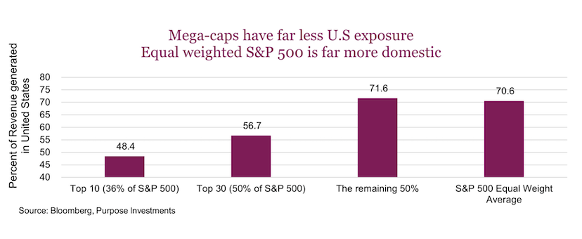 mega cap stocks performance united states versus world chart year 2024